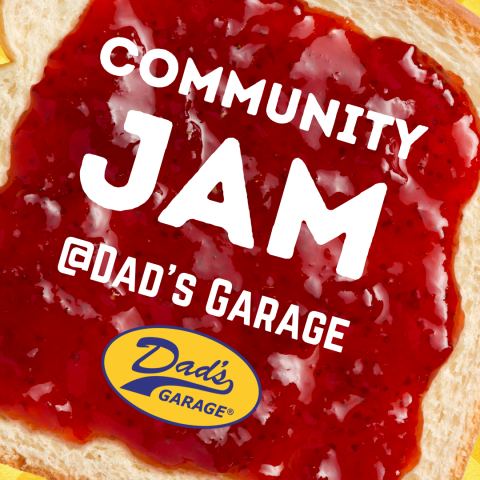 Poster: Community Jam, Dad's Garage Theatre, Oct 28