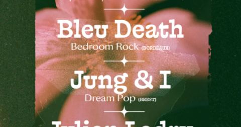 Affiche : Chiens de Faïence + Bleu Death + Jung & I + Julien Ledru, Cabaret Vauban, 5 nov.