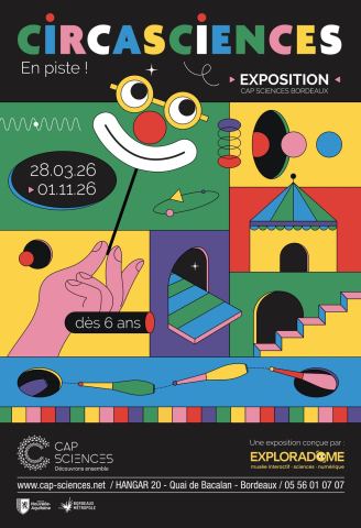 Affiche : Circasciences, en piste !, Cap Sciences, 24 oct.