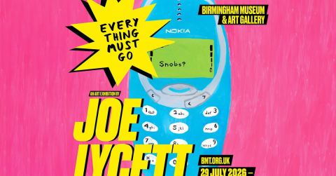 Poster: EVERY THING MUST GO by Joe Lycett, Birmingham Museum & Art Gallery, Jul 29