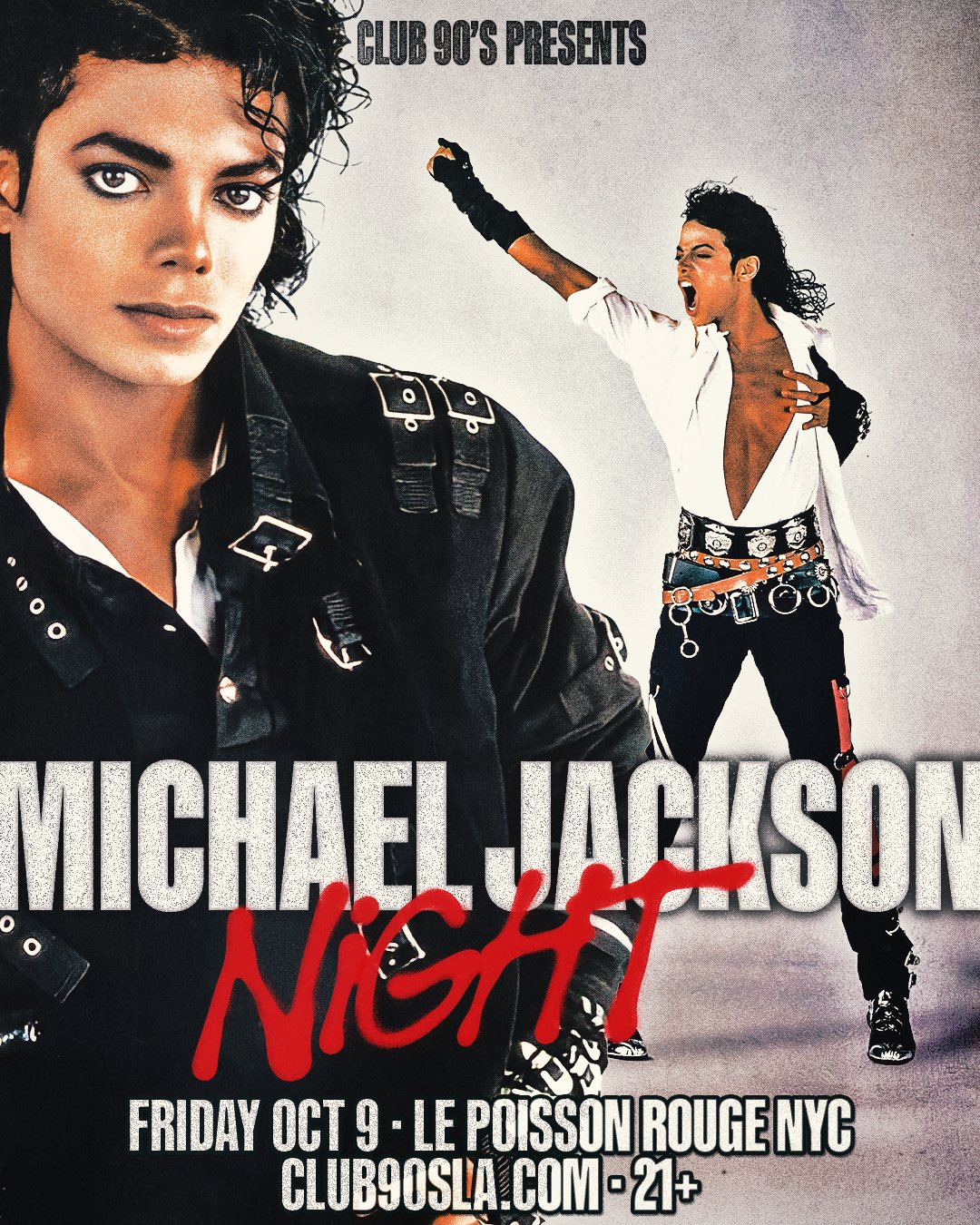 Poster: Club 90's Presents: Michael Jackson Night