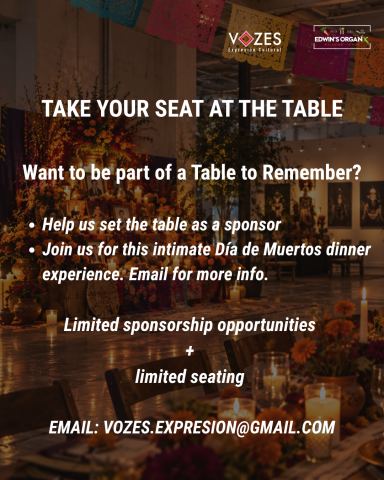 Poster: A Table to Remember, Goodyear Arts, Nov 1