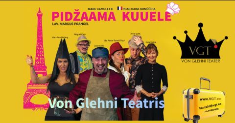 Poster: Pidžaama kuuele, Von Glehni teater, Oct 30