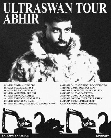 Cartel: ABHIR, Sala Oasis, 20 nov