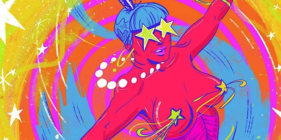 Poster: Psychedelic Speakeasy Burlesque