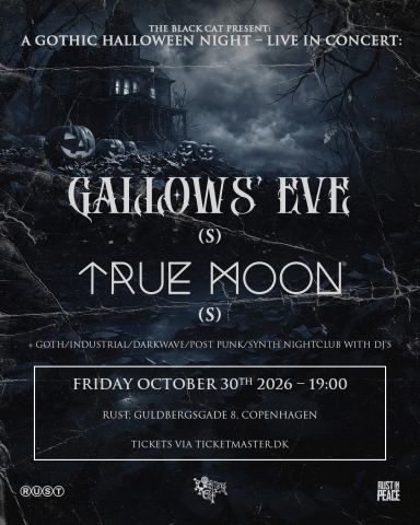 Plakat: The Black Cat Halloween feat. GALLOW’S EVE (SE) + TRUE MOON (SE), RUST, 30. okt.