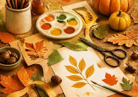 Affiche : Atelier de l'automne, Bibliothèque Capucins/Saint-Michel, 7 nov.