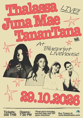 Poster: Blueprint Livehouse: Thalassa + Juna Mae + TananTana, Blueprint Livehouse, Oct 29
