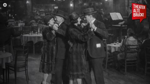 Poster: Varieté, Tanz & Elend – Wie schillernd war Frankfurt in den 20ern? · mit Sabine Börchers, Theater Alte Brücke, Nov 3