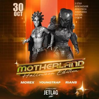 Affiche : Motherland Halloween Edition, MAD Club, 30 oct.