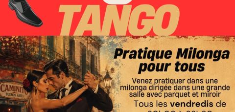 Poster: Cours particuliers et Pratique Amigo del Tango, 11 Rue de la Montagne d'Aulas, Oct 30