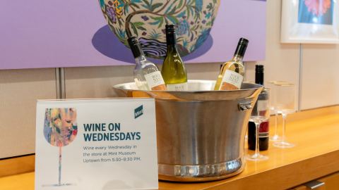 Poster: Wine on Wednesdays, Mint Museum, Oct 28