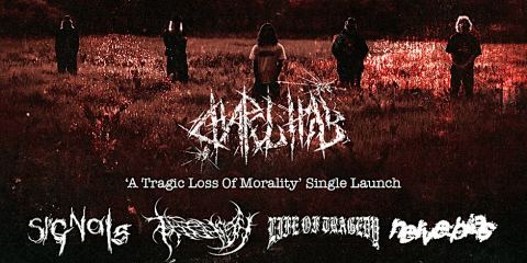 Poster: CHAPEL HILL 'A Tragic Loss Of Morality' Single Launch, Arthur Art Bar, Oct 31