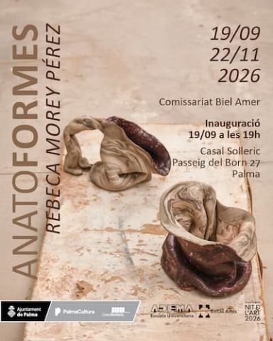 Poster: Anatoformes – Exposición de Rebeca Morey Pérez, Casal Solleric, Sep 19