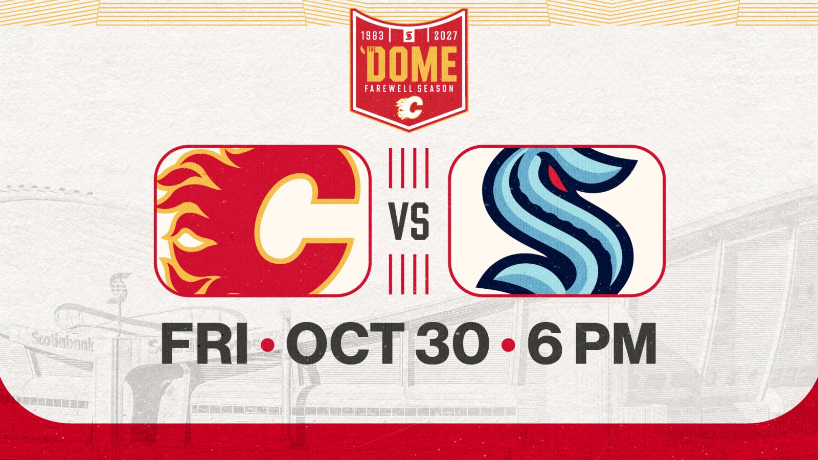 Poster: Calgary Flames vs Seattle Kraken