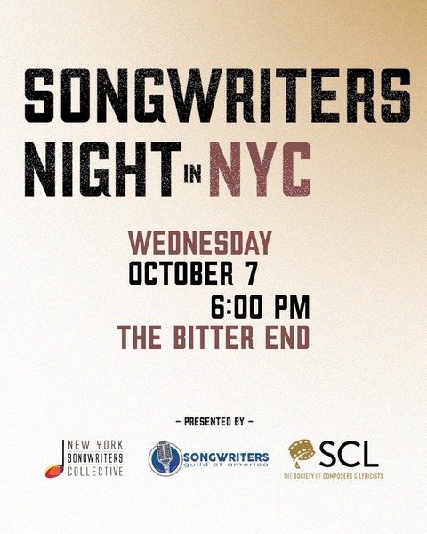 Poster: SONGWRITERS NIGHT IN NYC