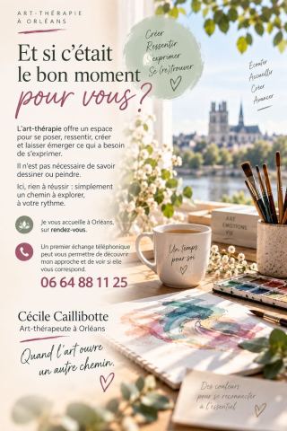 Poster: ATELIER DÉCOUVERTE D'ART-THÉRAPIE – LE PLAISIR DE CRÉER, Le 108, Nov 7
