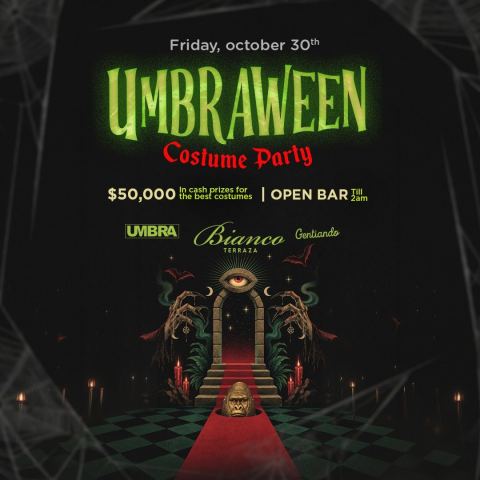 Poster: Umbraween - Costume Party, Bianco Social Club, Oct 30