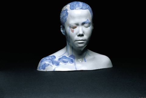 Poster: Rising Voices: Contemporary Art from Asia, Australia and the Pacific, V&A South Kensington, Oct 11
