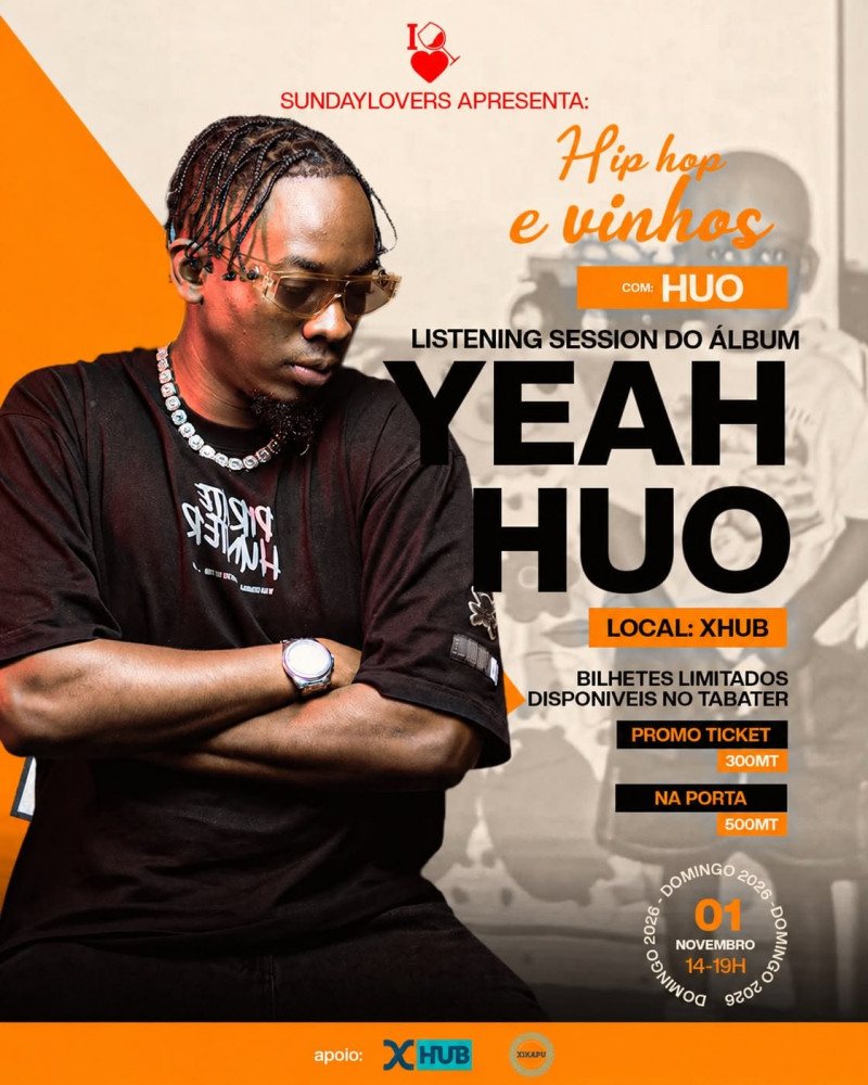Cartaz: Hip Hop & Vinhos com HUO