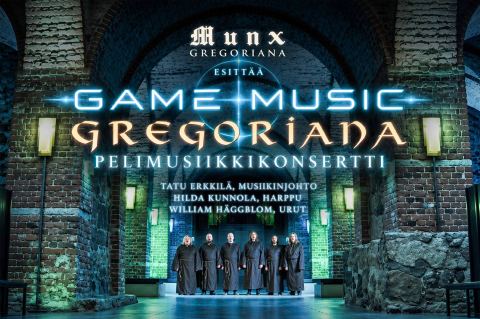 Juliste: Game Music Gregoriana - Pelimusiikkikonsertti, Temppeliaukion kirkko, 29.10.