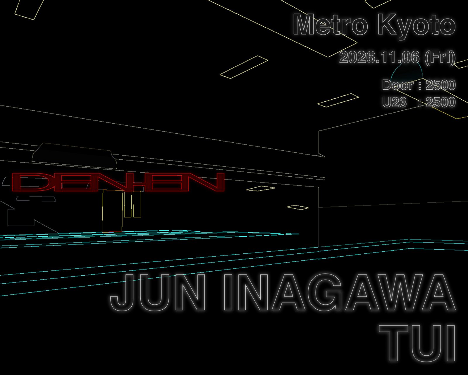 ポスター：DEN-EN × JUN INAGAWA