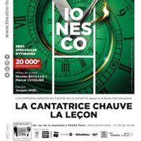 Affiche : La Cantatrice Chauve + la Leçon, Théâtre de la Huchette, Caveau de la Huchette, 24 oct.