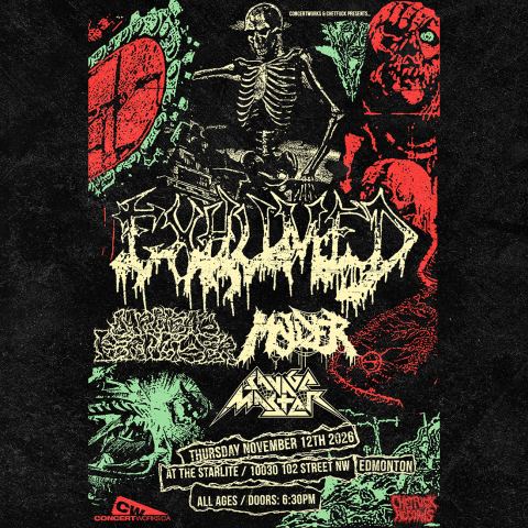 Poster: EXHUMED w/ Jarhead Fertilizer, Savage Master and Molder, Starlite Room, Nov 12