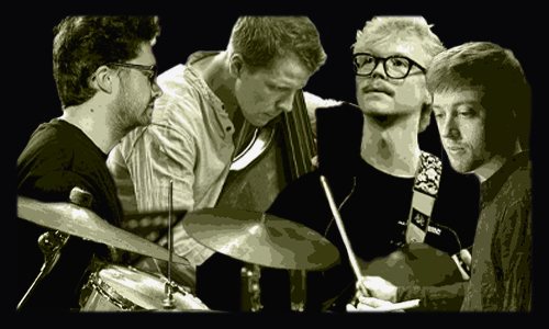 Cartel: DAVID GIESEL QUARTET w/ ALBIN ORMEGARD . THOMAS FULLER . MORITZ LANGMAIER