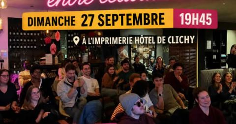 Affiche : Stand-Up entre célibataires  — Rire, c'est déjà séduire, L'imprimerie Hotel, 25 oct.