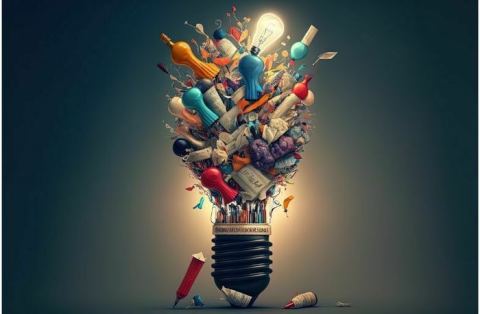 Poster: Atelier créatif avec l'association "L'école et son quartier", Médiathèque de Fives, Nov 18