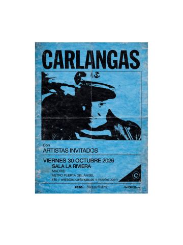 Cartel: Carlangas, La Riviera, 30 oct