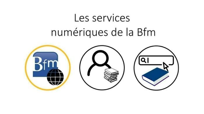 Affiche : Services numériques de la Bfm : Le site web