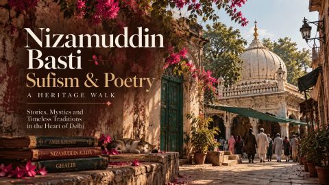 Poster: Nizamuddin Basti: Sufism, Poetry & Stories of the Auliya, Sunder Nursery, Nov 1