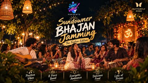 Poster: Sundowner Bhajan Jamming - The Festive Edition, Butterfly High, Nov 1