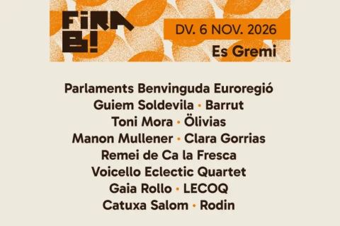 Poster: FIRA B!  MÚSICA, Sala Zero, Nov 6