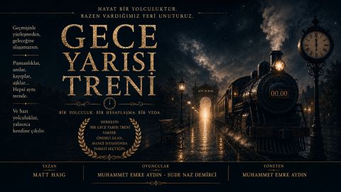 Poster: Gece Yarısı Kütüphanesi, Taksim Oda Tiyatrosu, Nov 10