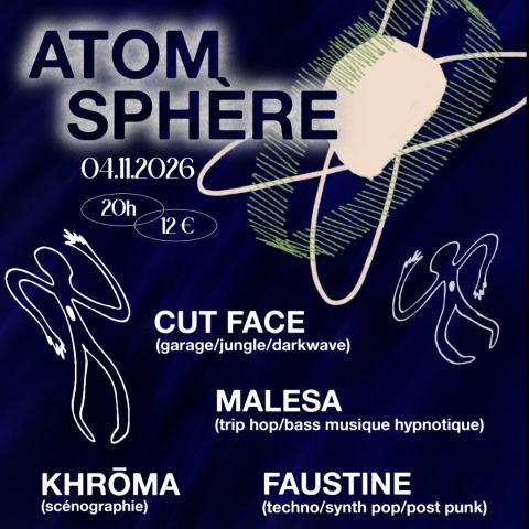Affiche : Atomsphère, Le Bijou, 4 nov.