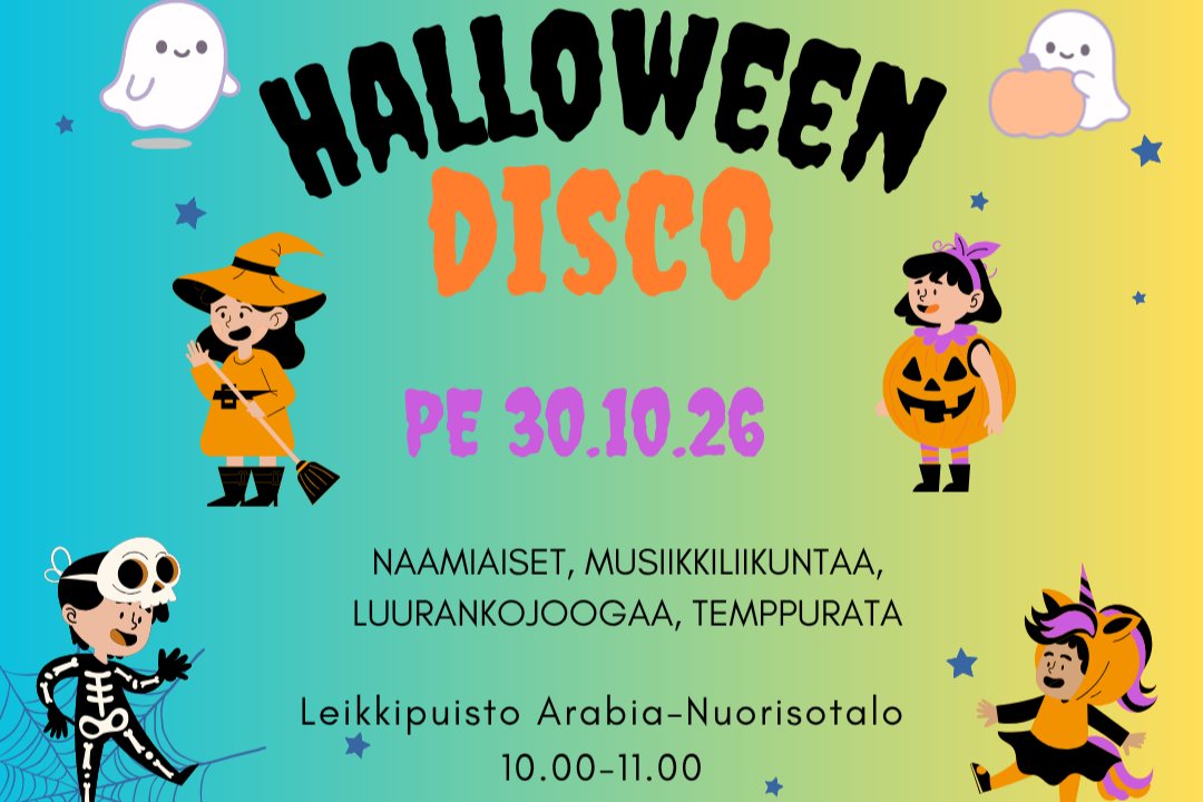 Juliste: Pienten Halloween disco