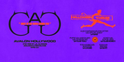 Poster: GAG, Avalon Hollywood, Oct 29
