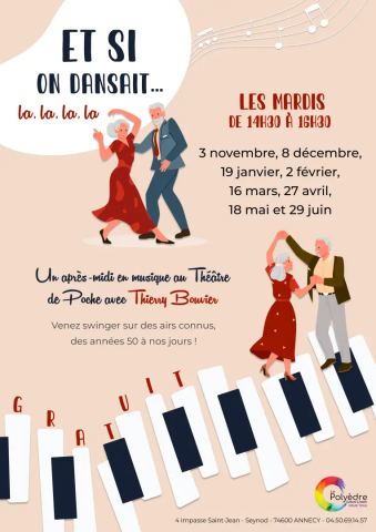 Poster: Après-midi danse : Et si on dansait, la, la, la, la, Le Polyèdre, Nov 3