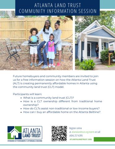 Poster: Virtual Community Information Session, Webinar, Nov 14