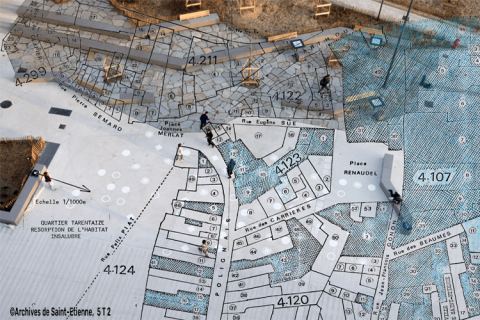 Poster: Tarentaize-Beaubrun-Couriot : des vies et des plans, Médiathèque de Tarentaize, Nov 10