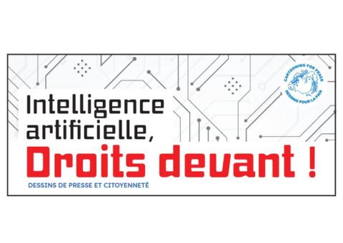 Affiche : Intelligence artificielle, droits devant!, Le Carré Blanc, 10 nov.