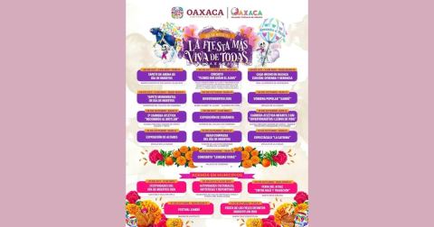 Cartel: Concierto “Lenguas Vivas”, Palacio de Gobierno de Oaxaca, 1 nov