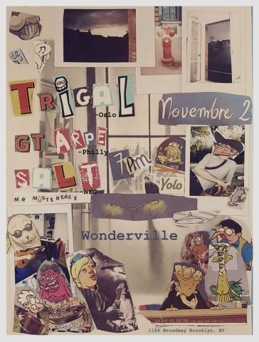 Poster: Trigal//G.T.Arpe//Salt//Mr. Mysterease, Wonderville, Nov 3