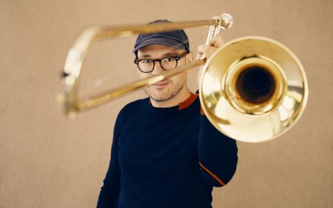 Poster: Jazzycolors : Samuel Blaser Quartet & Yiorgos Bereris, Centre culturel suisse, Nov 12