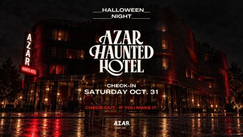 Affiche : AZAR HAUNTED HOTEL - HALLOWEEN PARTY, Azar, 31 oct.