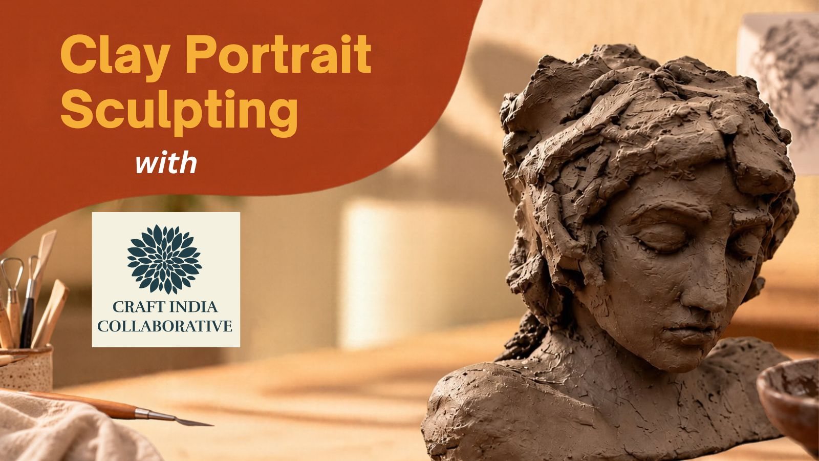 Poster: Clay Portrait Sculpting