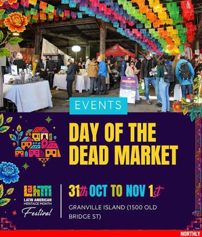 Poster: Day of the Dead Market, Granville Island, Oct 31